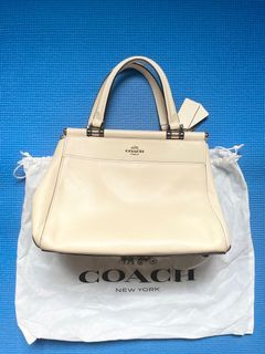 COACH Selena Gomez Leather Crystal Embellished Bond Bag Satchel
