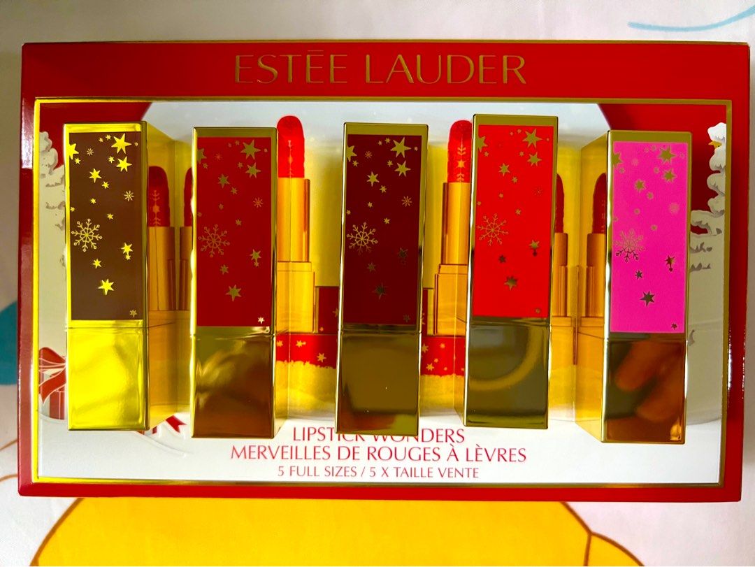 Set son màu Estee Lauder Lipstick Wonders Merveilles De Rouges A Levres  5  MàuSet son màu Estee Lauder Lipstick Wonders Merveilles De Rouges A Levre –  SaigonScent