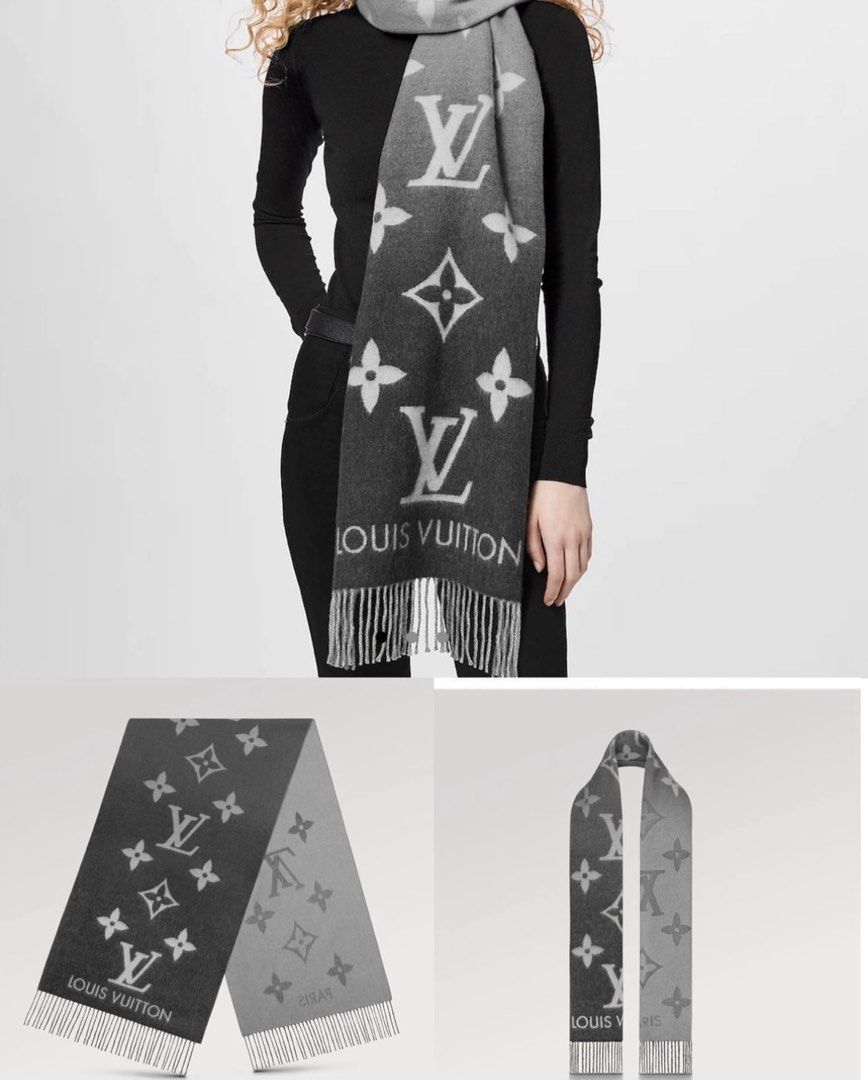 Louis Vuitton Echarpe Reykjavik Cashmere Scarf in Black