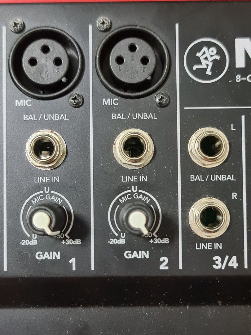 MACKIE Mix 8 Channel Audio Compact Mixer Mix8 Sound, Hobbies & Toys