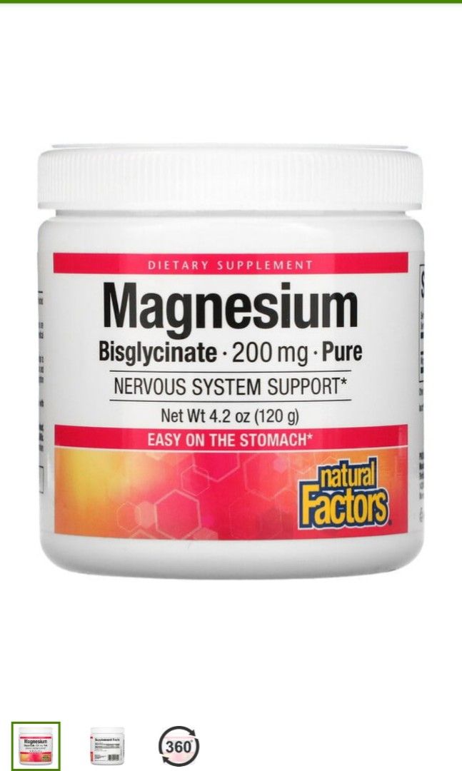 Magnesium Bisglycinate (Natural Factors), Health & Nutrition, Health
