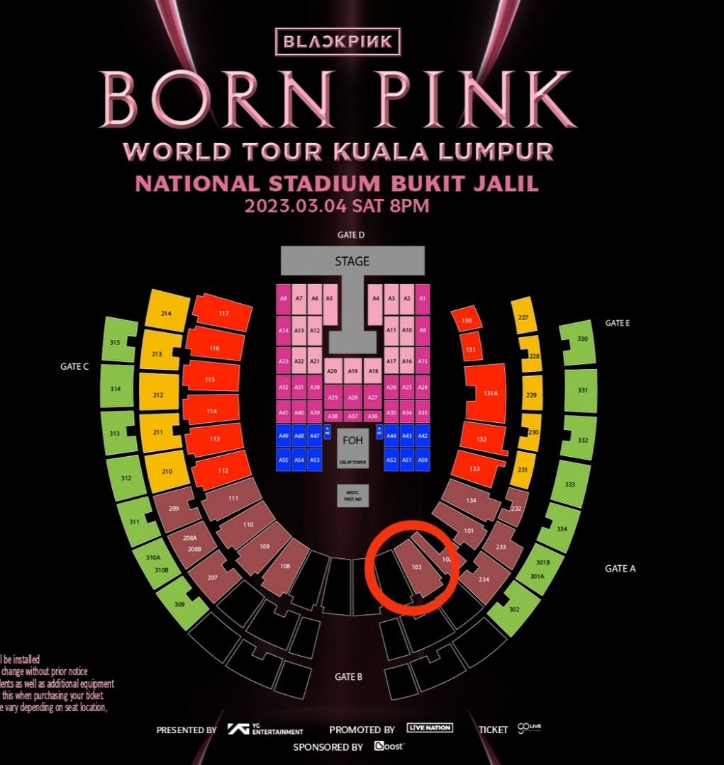 Malaysia Blackpink world tour, Tickets & Vouchers, Event Tickets on