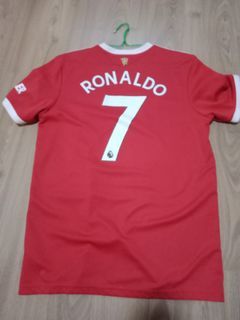 Manchester United 2021/22 Home Ronaldo #7 Jersey Name Set White