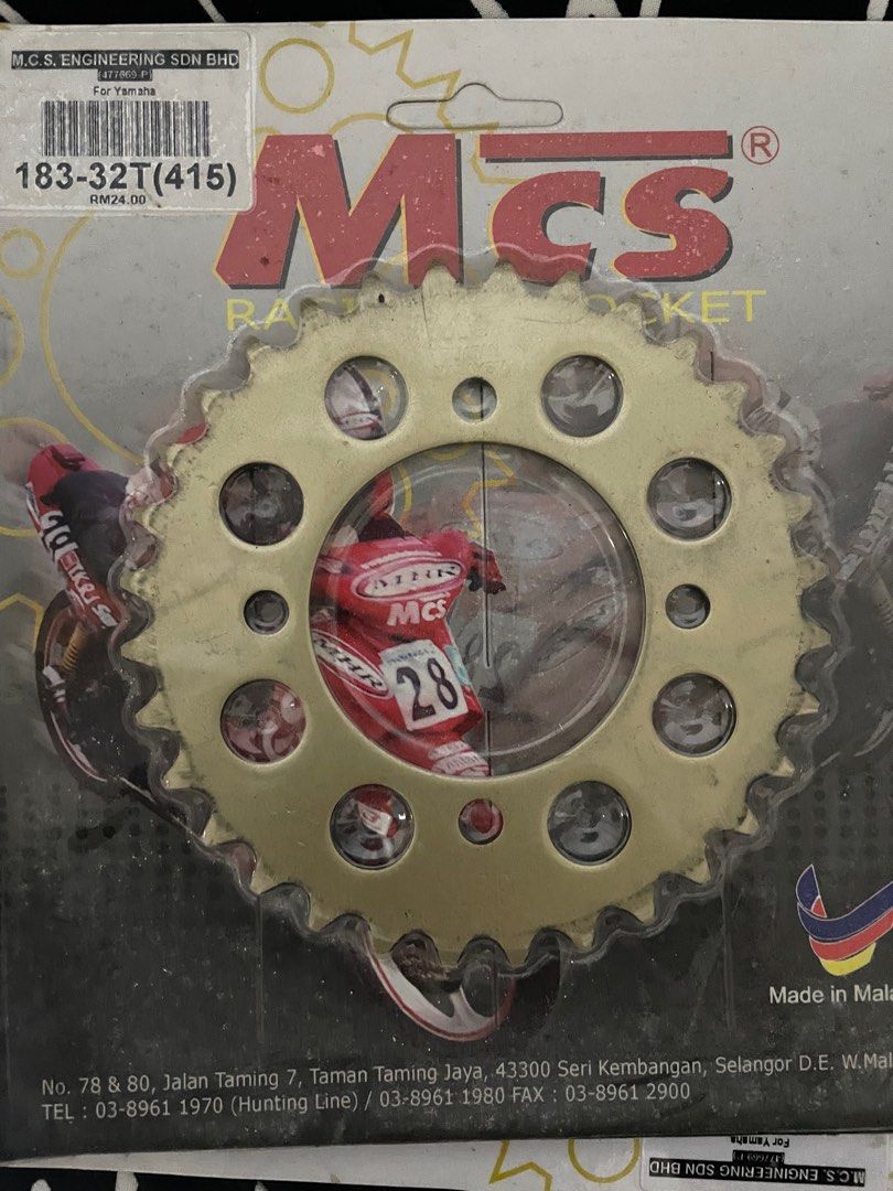 MCS SPROCKET 40 32 33 415 Motorcycles Motorcycle Accessories