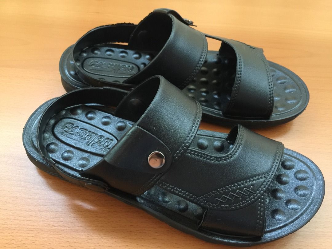Men s Beach Sandals Size 40 Black Men s Fashion Footwear