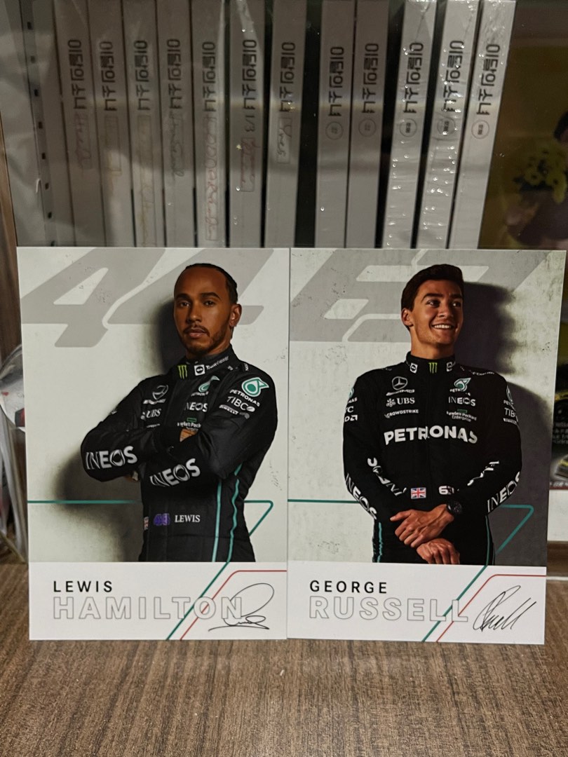Mercedes F1 Driver Cards, Hobbies & Toys, Memorabilia & Collectibles