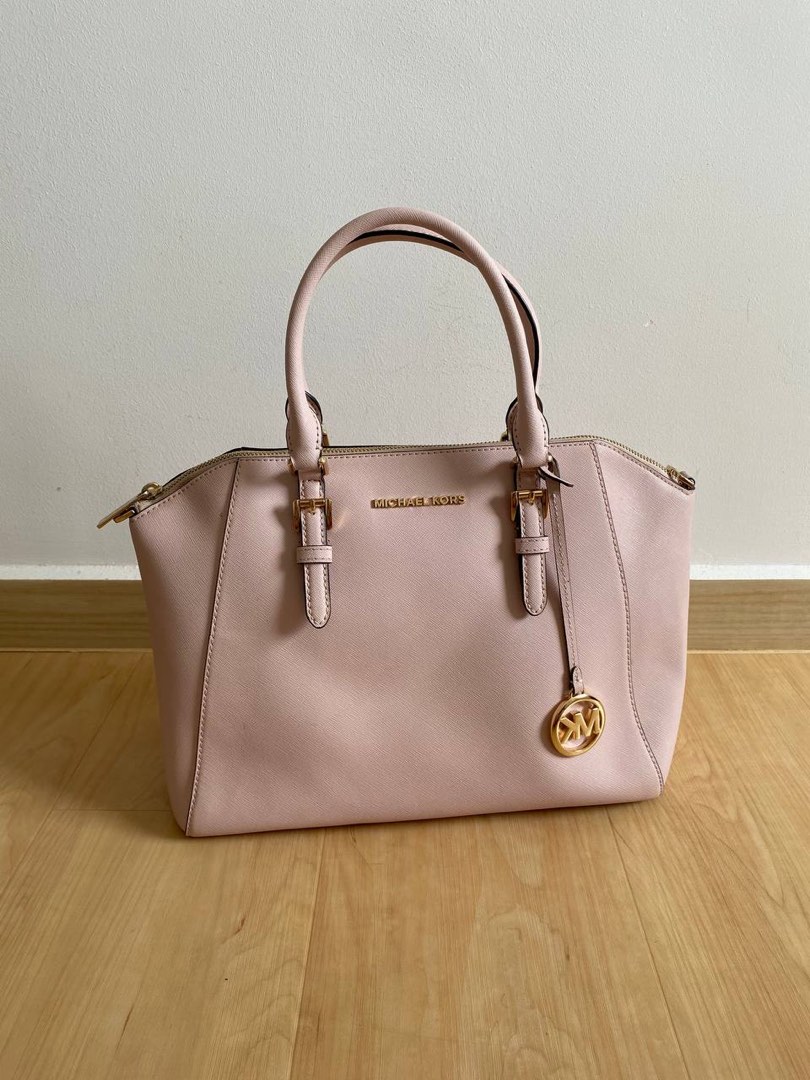 Michael Kors Ciara Large Saffiano Leather Satchel Luxury Bags