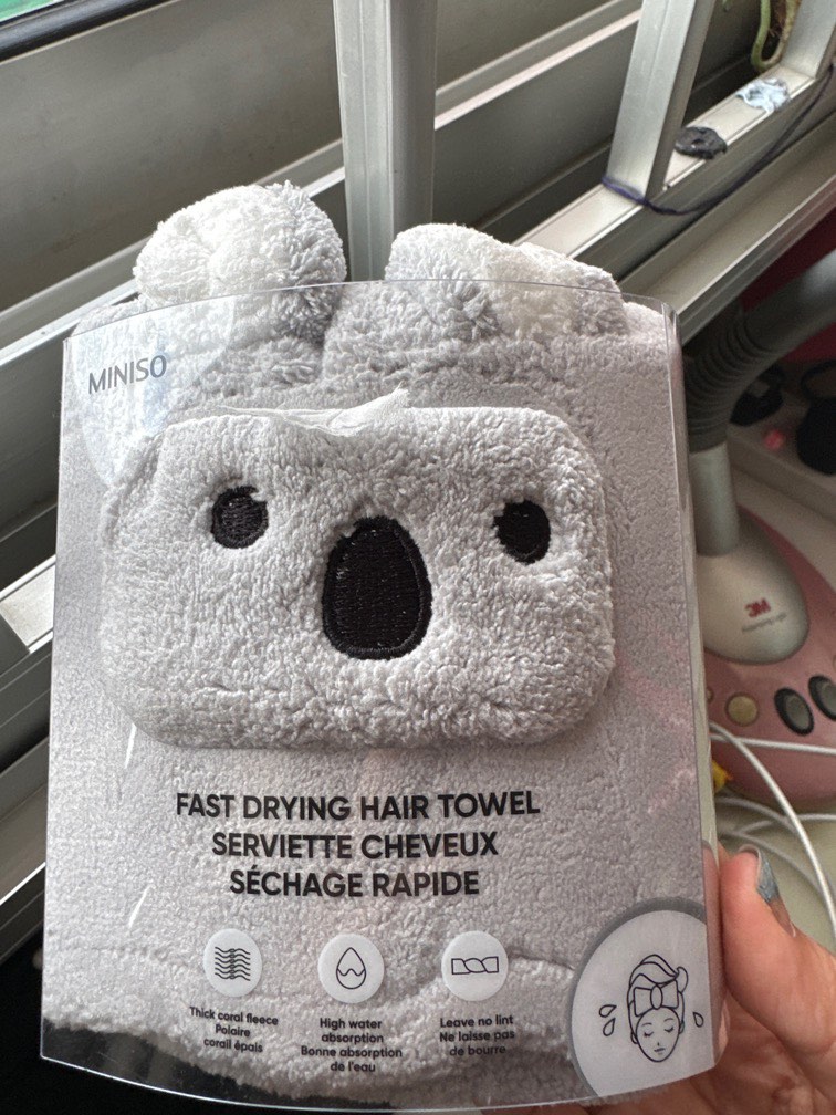 Miniso hair drying new arrivals towel