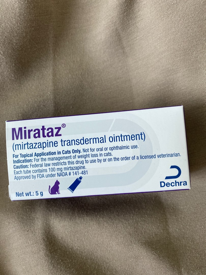 Mirataz mirtazapine transdermal ointment, 寵物用品, 寵物衣服 Carousell