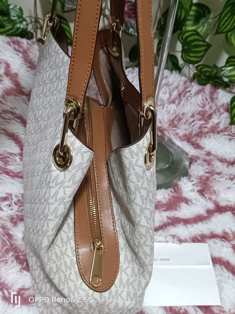 MK MICHAEL KORS RAVEN LOGO SHOULDER BAG