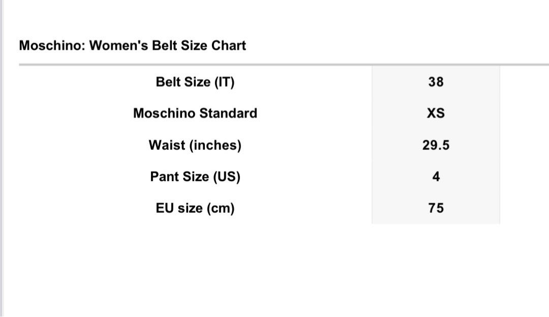 Moschino Women's Belt Size Chart Factory Sale | website.jkuat.ac.ke