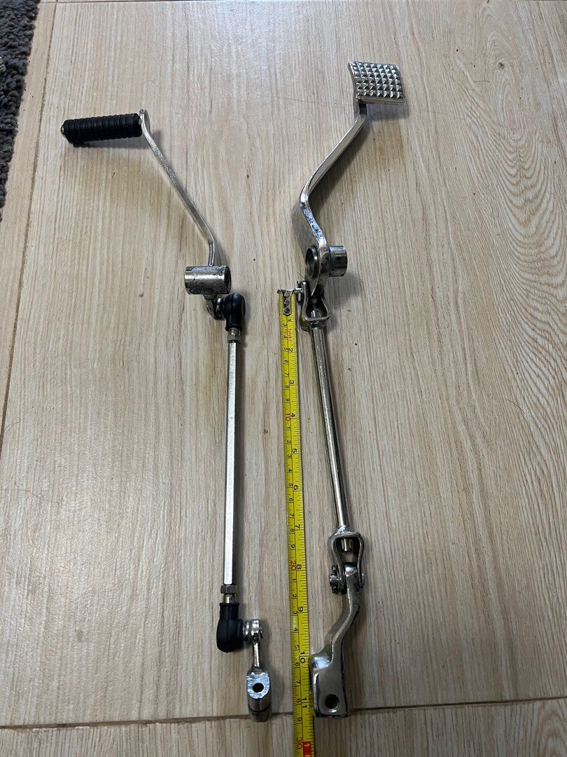 Motorcycle gear shifter and brake pedal all set, 電單車買賣 Carousell