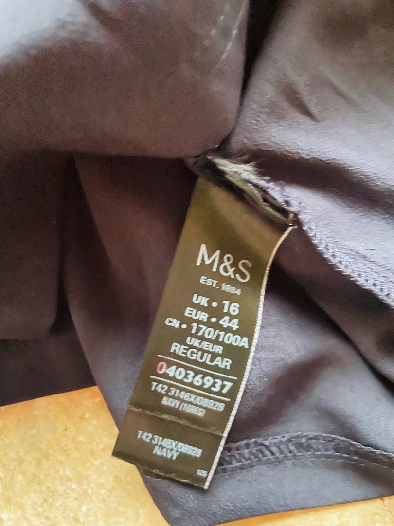 M&S Collection Blue Shirt Dress, Women's Fashion, Dresses & Sets, Dresses  on Carousell