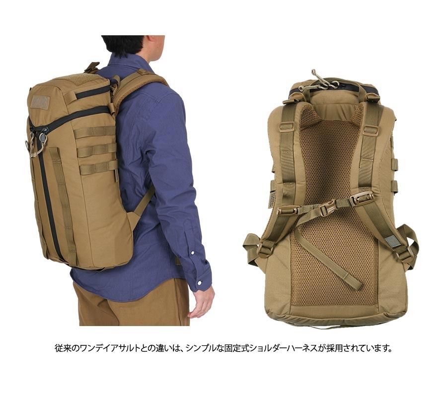 正規完美版) Mystery Ranch Fixed 1 Day Assault - Black/Coyote
