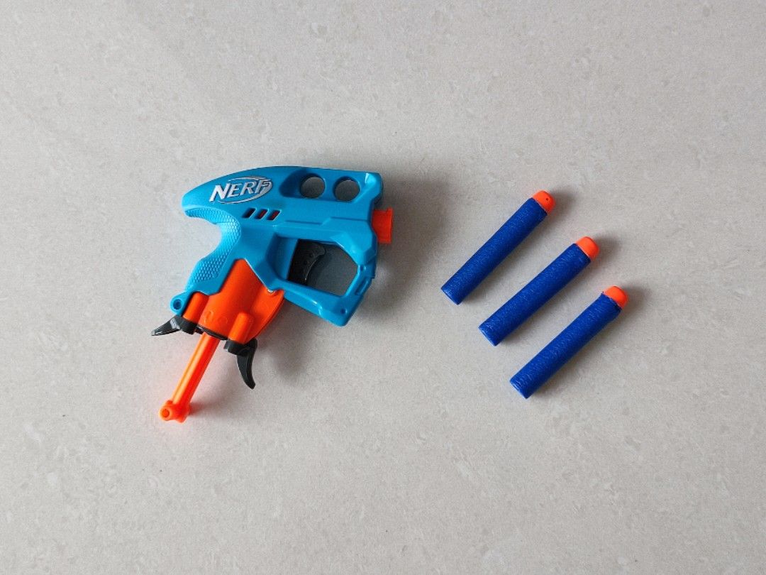 Nerf N Strike NanoFire Blue Hobbies Toys Toys Games on Carousell