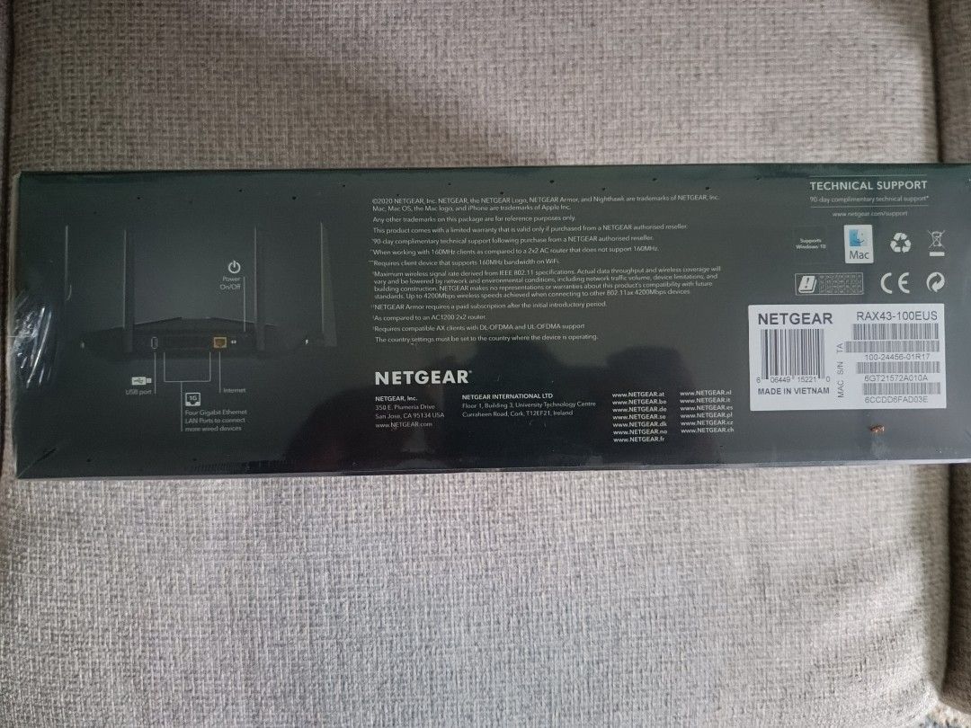 Netgear RAX43 Nighthawk AX5, Computers & Tech, Parts & Accessories ...