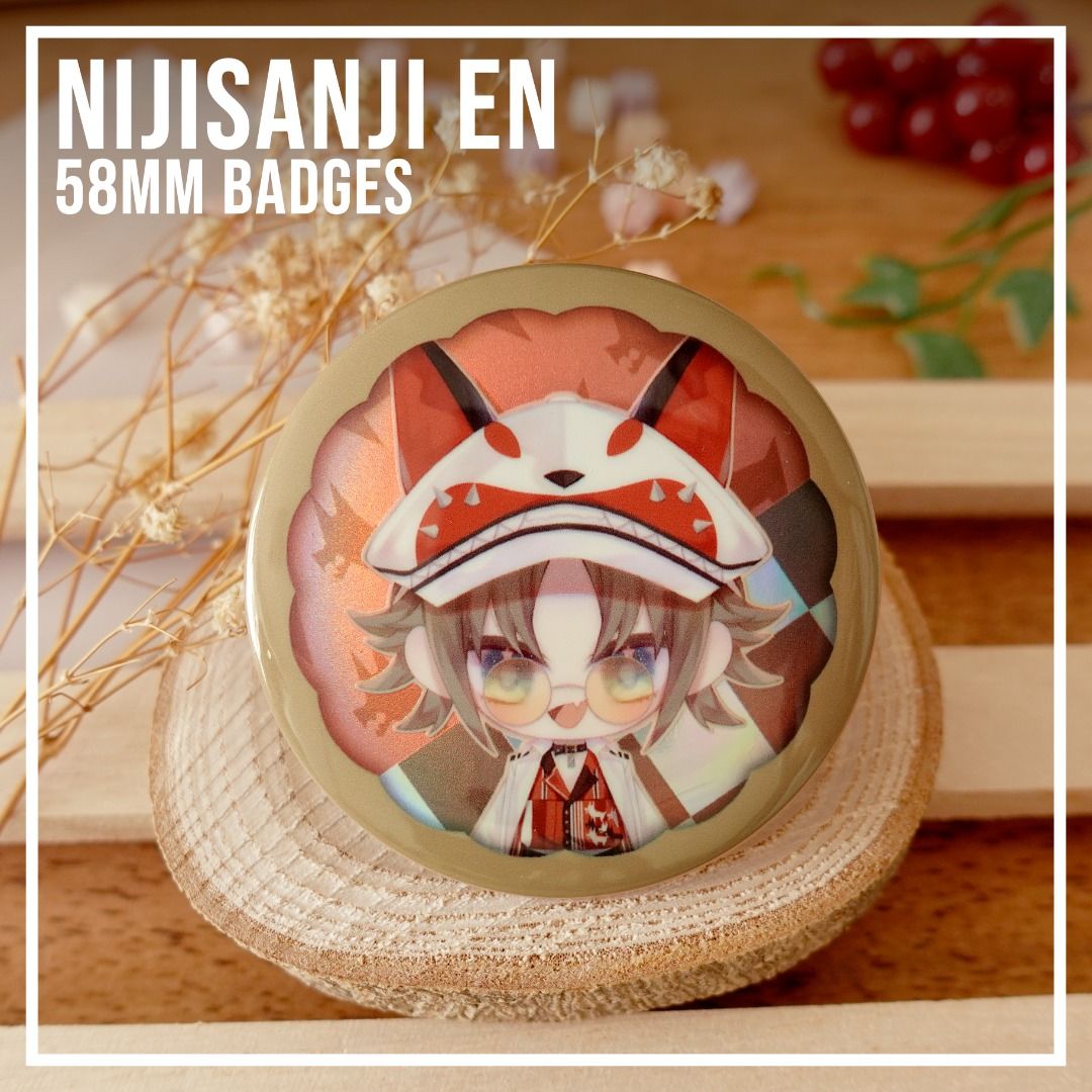 NIJISANJI EN Badges Button Pins Luxiem/Ethyria, Hobbies & Toys ...