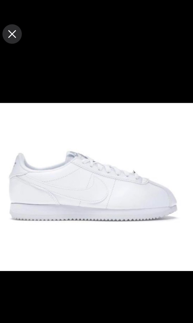 Nike cortez all white, Women's Fashion, Women's Shoes on Carousell
