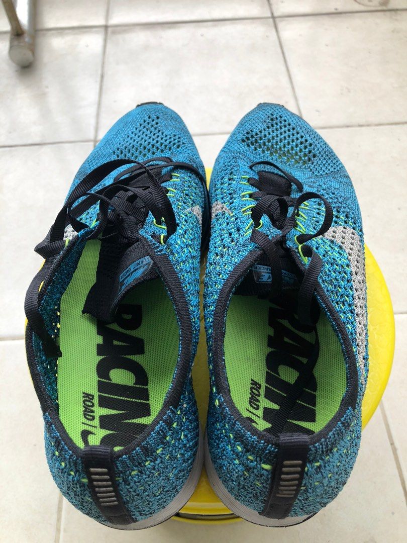 Nike flyknit racer top blue cactus