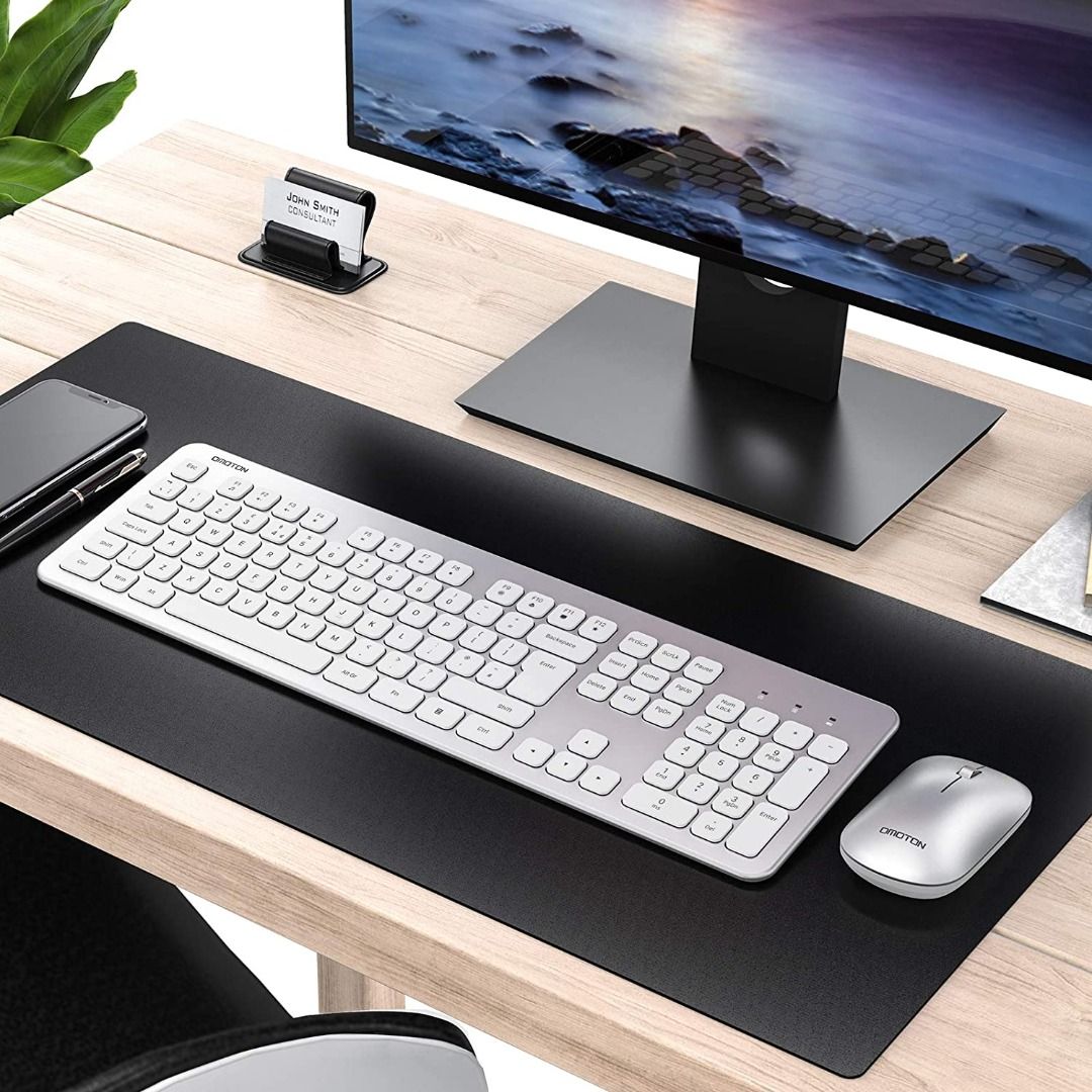 OMOTON Wireless Keyboard and Mouse Combo for Windows 2.4G FullSize