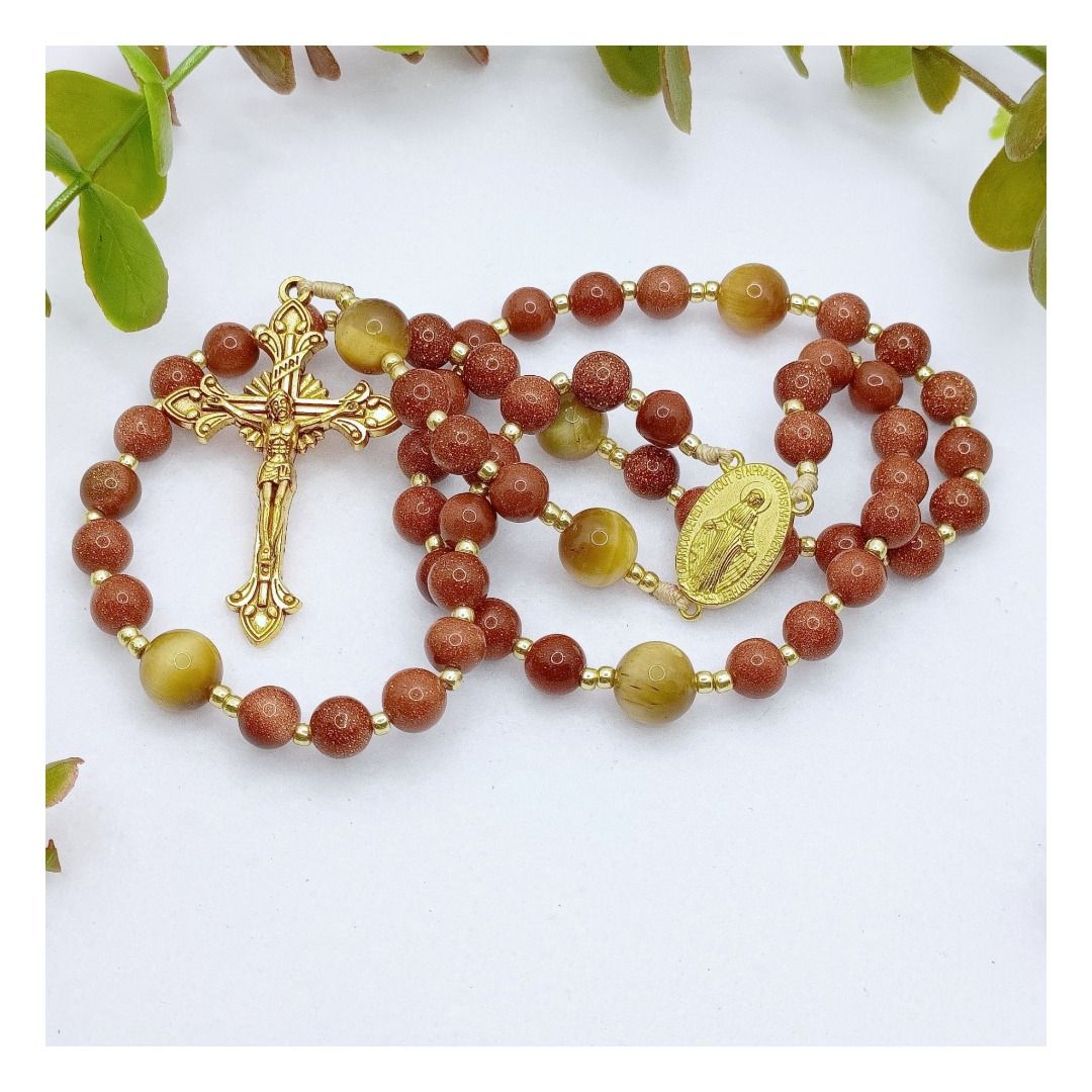 Real gold rosary discount beads