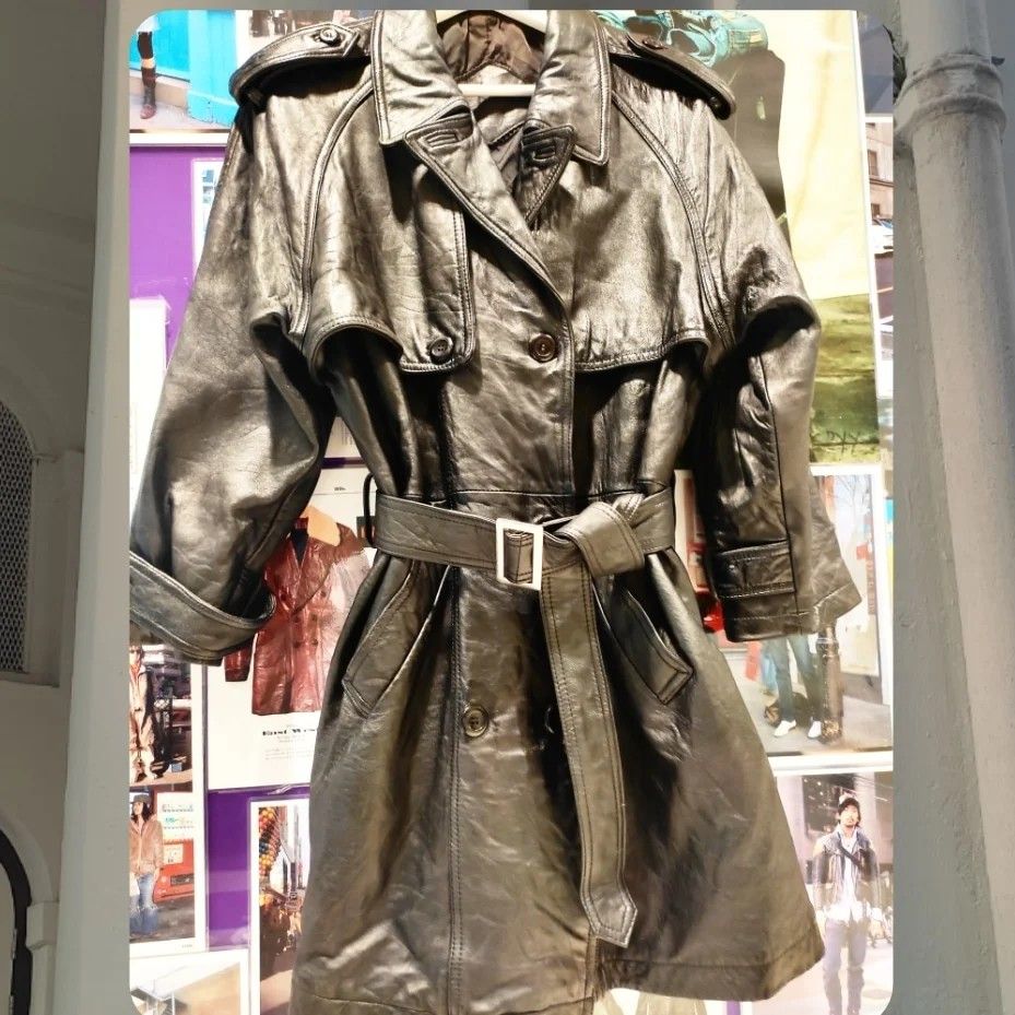 Mens leather duster jacket hot sale