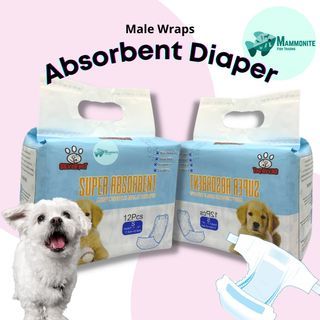 Pet Dog Male Wraps Absorbent Disposable Diapers Pads 10pcs S M L XL