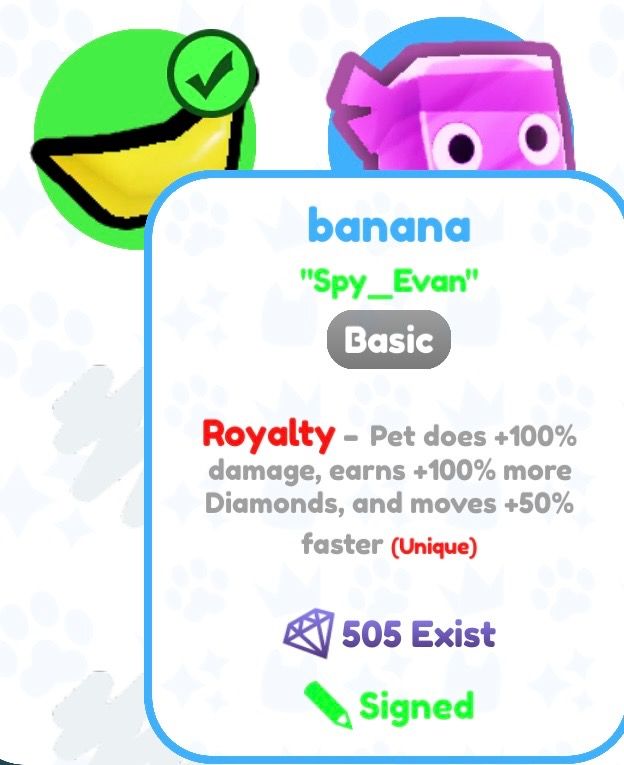 PET SIMULATOR X SIGNED BANANA *extremely rare and valuable, Video