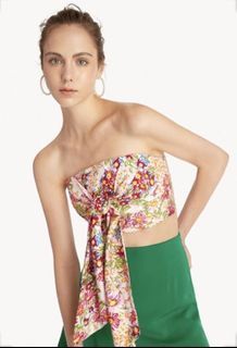 Pomelo Floral Bow Tie Tube Top