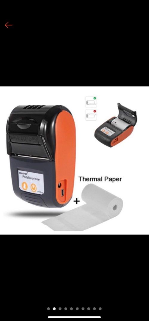 Portable thermal bluetooth printer, Computers & Tech, Printers