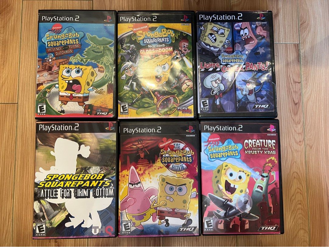 PS2 Games SpongeBob collection