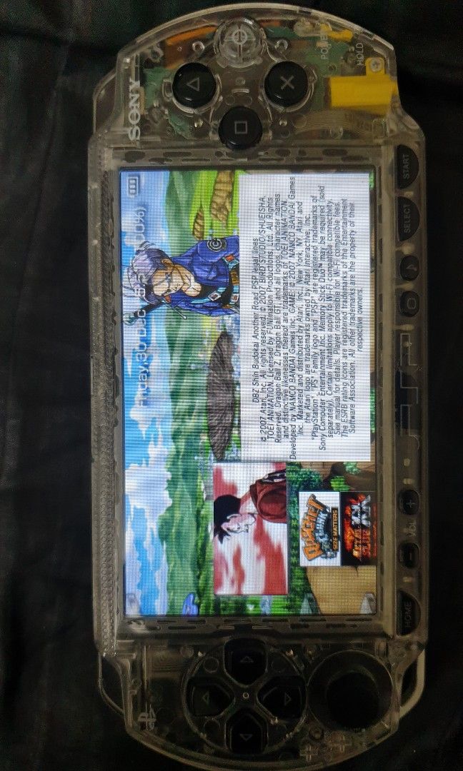 PSP 1000 (Modded IPS Screen + Clear Shell), Video Gaming, Video Game