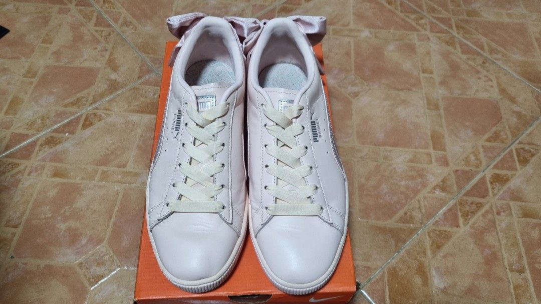 Puma white hotsell bow trainers