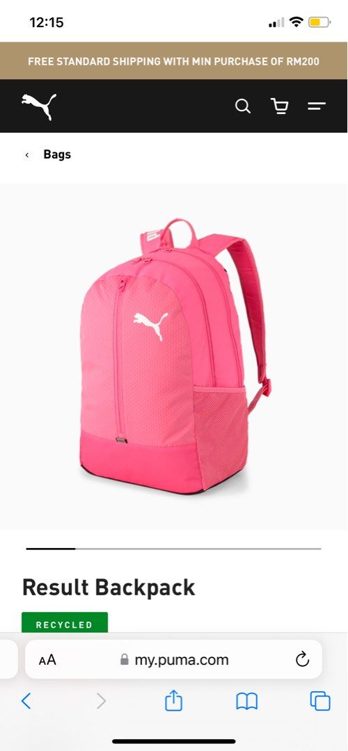 Puma Buzz Metallic Backpack - Pink | Life Style Sports IE