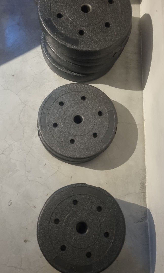 PVC dumbbell weights, Sports Equipment, Exercise & Fitness, Weights