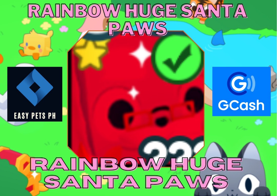 Rainbow Huge Santa Paws Pet Simulator X Petsimulatorx petsimx petsim