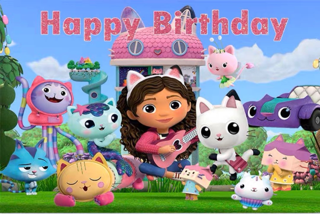 Ready Stock New Arrival ~ Gabby #39 s Dollhouse(Design 2) Happy Birthday
