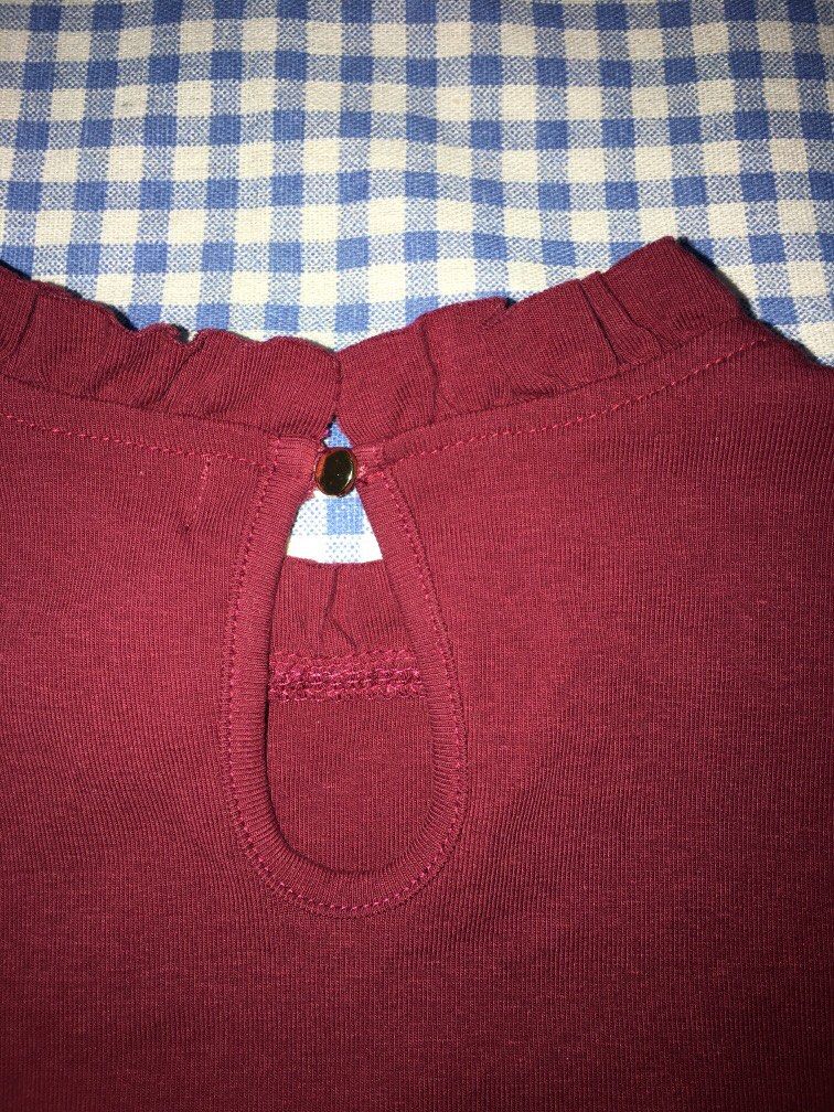 Red wine color top, Women's Fashion, Tops, Other Tops on Carousell