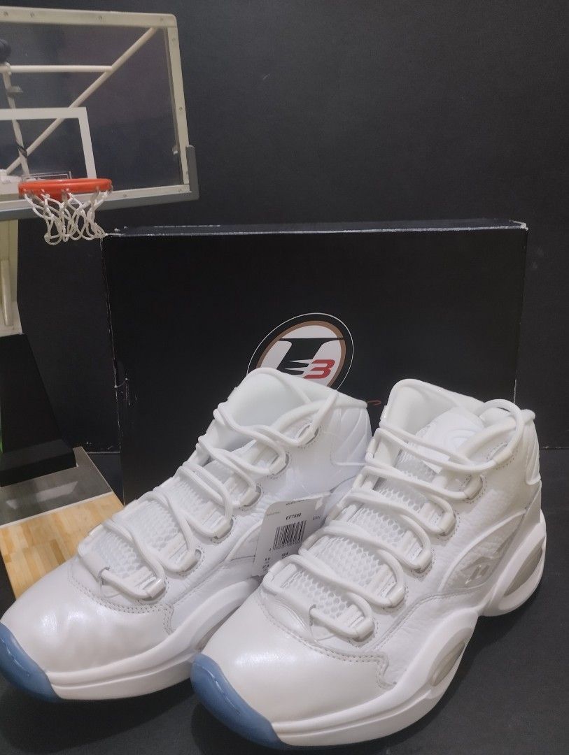 Reebok question mid white ice sales