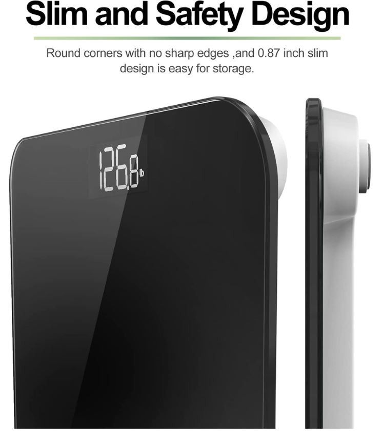 "RENPHO Digital Bathroom Scale, Highly Accurate Body Weight Scale with