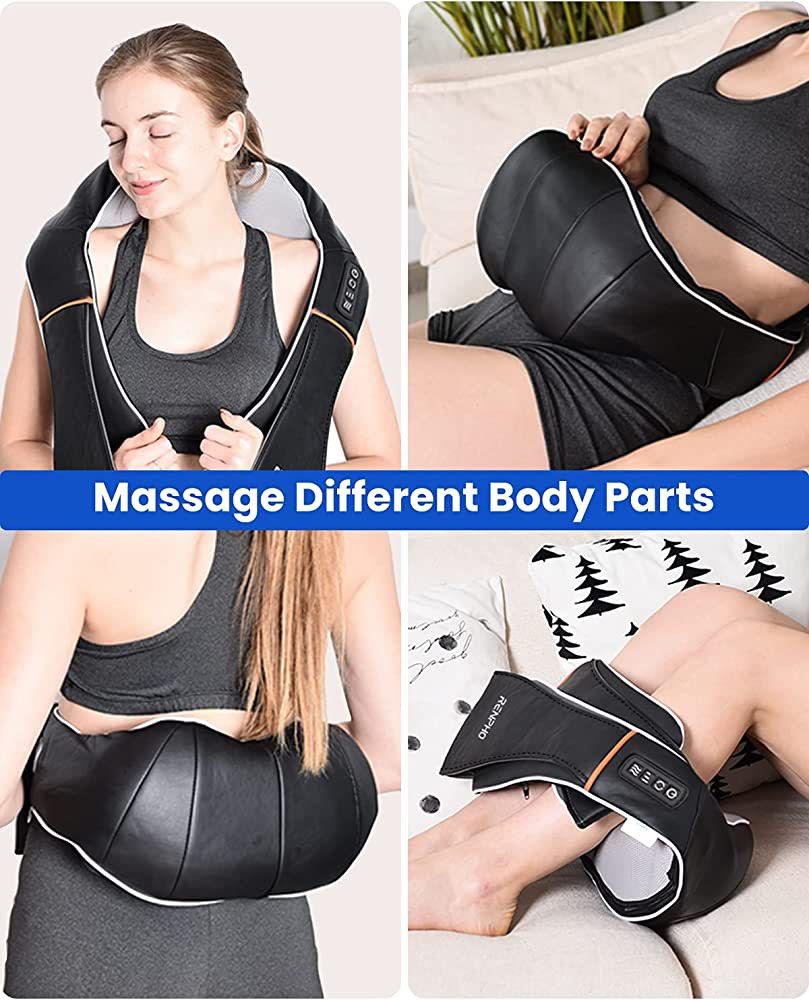 RENPHO Shiatsu Neck and Shoulder Back Massager with Heat, Health & Nutrition, Massage Devices on