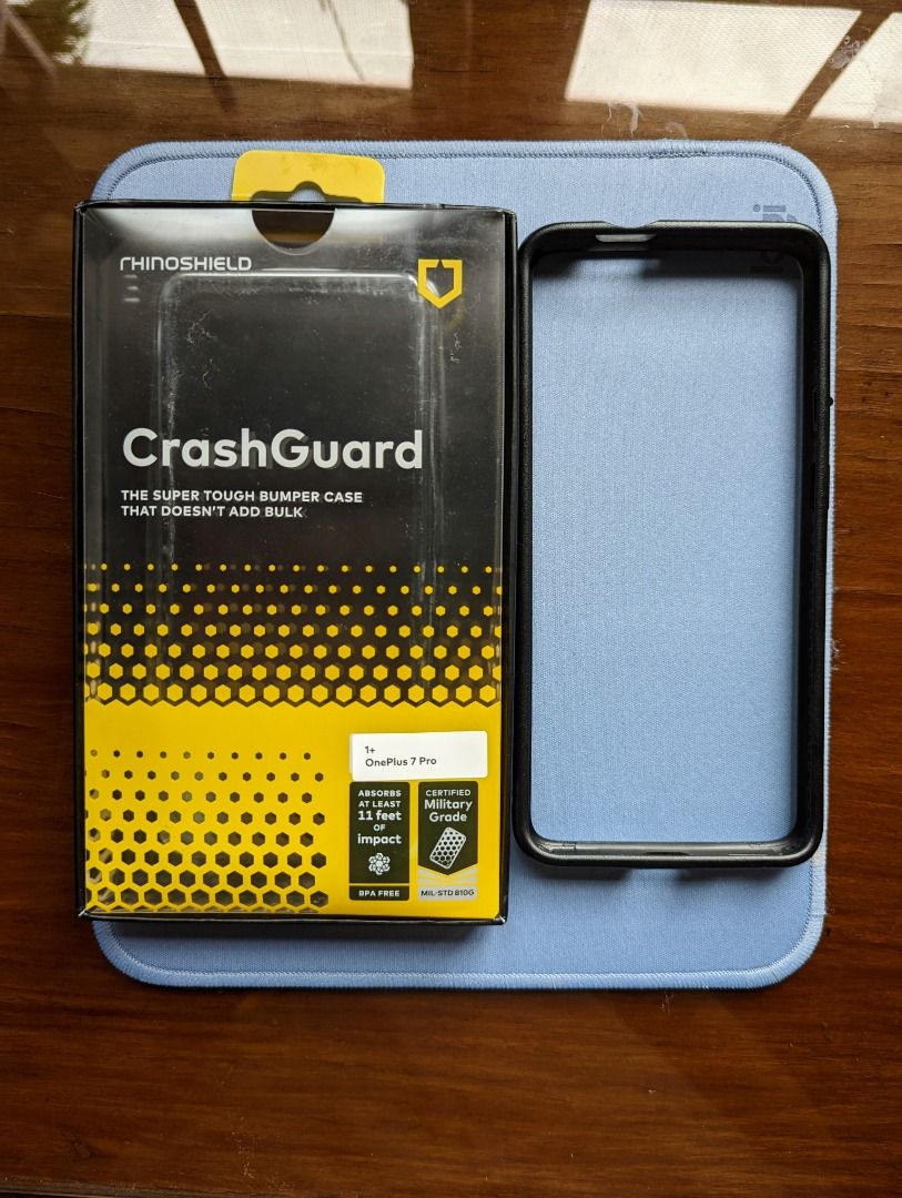 Rhinoshield Crashguard for OnePlus 7 Pro, Mobile Phones & Gadgets, Mobile &  Gadget Accessories, Cases & Sleeves on Carousell