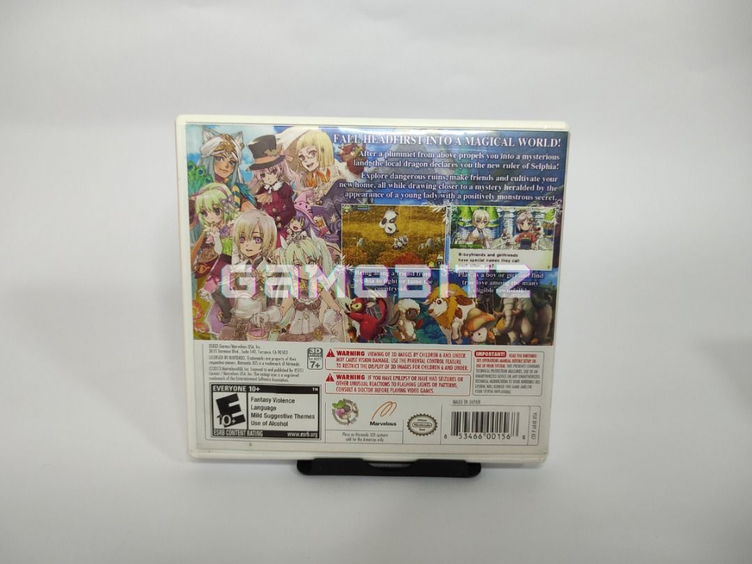Rune Factory 4 3DS Game (USA) (Category: Nintendo) located in Tarlac. Submitted by gamebitzph (Listing ID 1206302977, Image 3). Description: Pokemon Moon for Nintendo 2DS/3DS (USA Region) Complete with inserts Pre-owned/Used The game cartridge has been tested and working location: Tarlac area shipping: J&T or LBC (payment first via gcash or bank account) COD is also available Message us for any inquiries, more details, or photos.