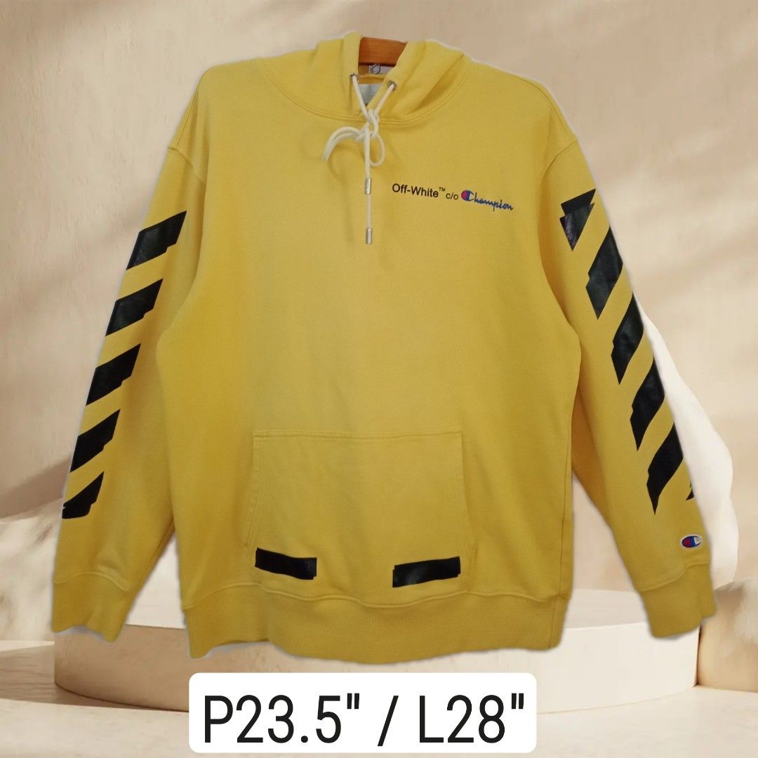 Offwhite x champion on sale hoodie