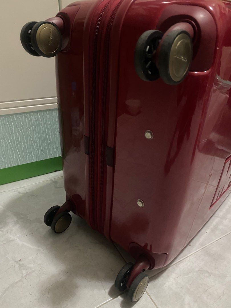 Samsonite 72cm large 25 kg used 4 wheel spinner expandable suitcase, TSA lock, luggage, Marvel