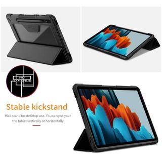 Samsung Tab S7 / Tab S7 Plus NILLKIN Bumper Smart Case FREE Screen Protector (Category: Cases & Sleeves) located in Quezon City. Submitted by playamerica (Listing ID 1206256938, Image 2). Description: NILLKIN Bumper Smart Case for Samsung Tab S7 & Tab S7 Plus Original Nillkin case Material: TPU + PC Back Case, PU Leather Front Cover Geometric design molded by integral injection gives a subtle, yet elegant appearance while providing optimal protec