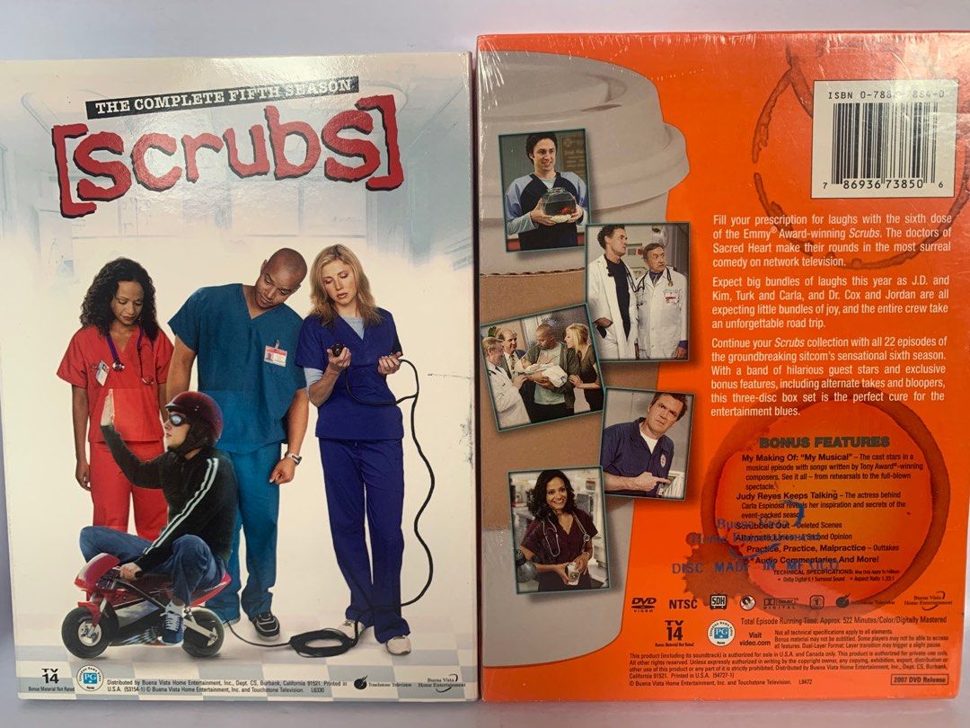 Scrubs Season 1 & 2, Hobbies & Toys, Music & Media, CDs & DVDs on Carousell