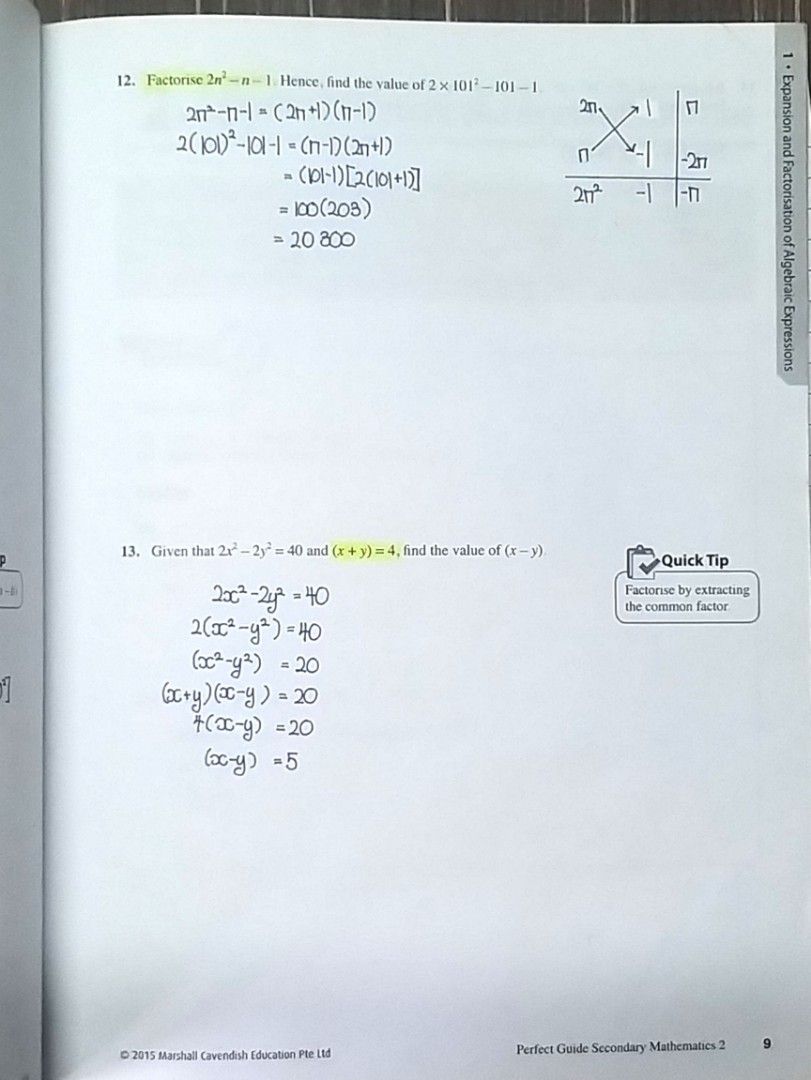 Secondary Mathematics 2, Hobbies & Toys, Books & Magazines, Assessment 