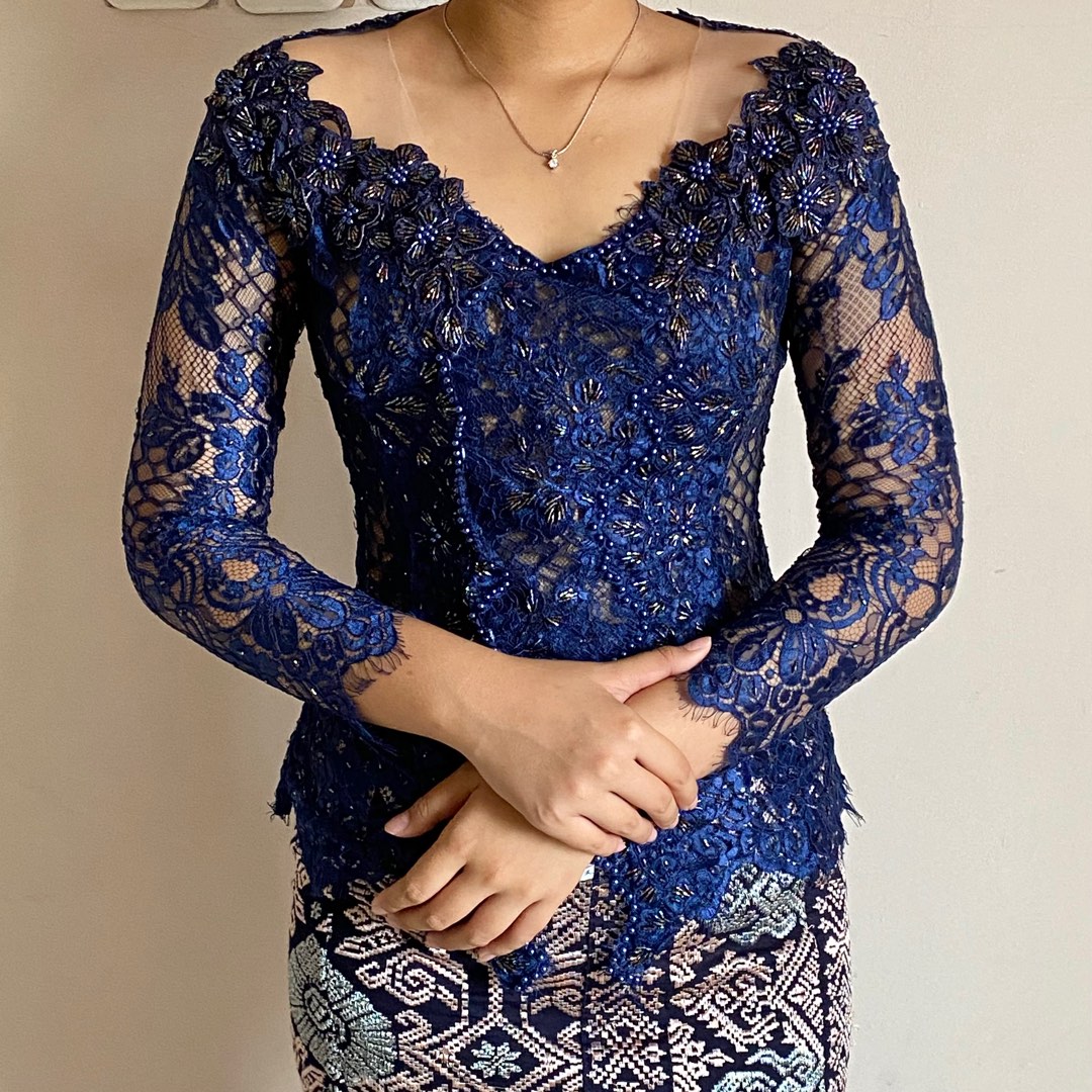 Sewa Kebaya Modern Biru Navy BSD Serpong Pamulang Bintaro Tangsel