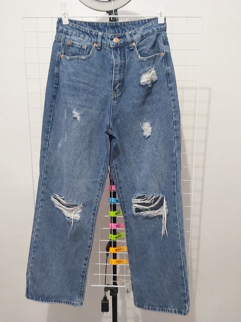 SHEIN Baggy Jeans, Women's Fashion, Bottoms, Jeans on Carousell